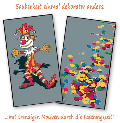 Mattenmotive für Fasching