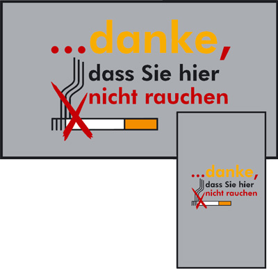 Hinweisteppich Rauchverbot
